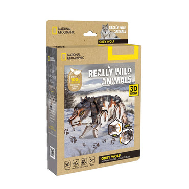 3D Puzzle - Really Wild Animals Grey Wolf