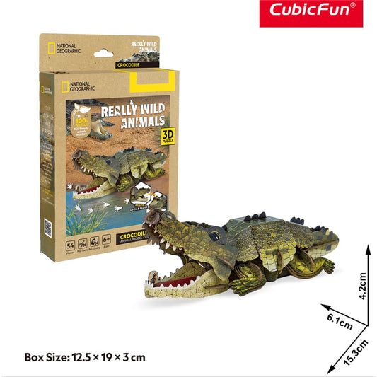 3D Puzzle - Really Wild Animals Crocodile