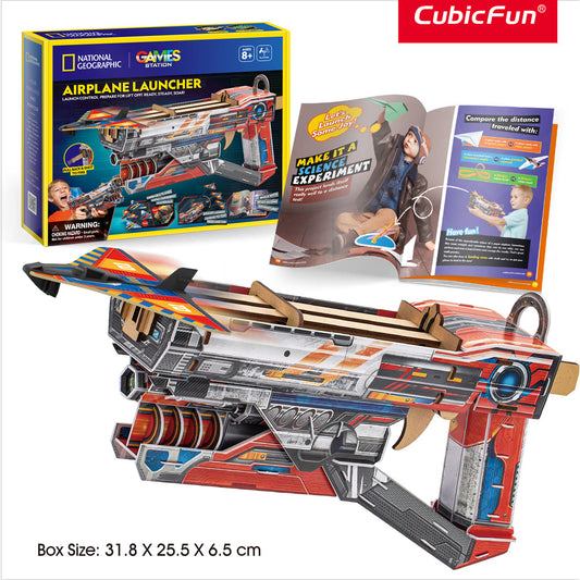3D Puzzle - Blue Box - Airplane Launcher