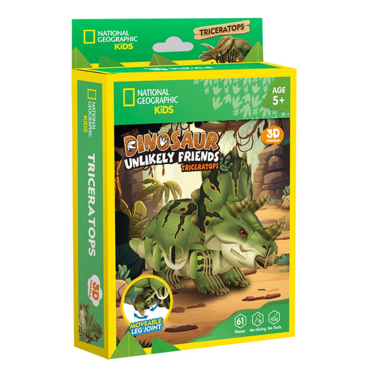 3D Puzzle - Dinosaur Unlikely Friends: Triceratops