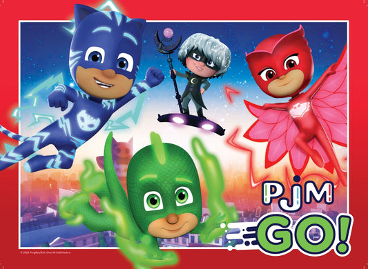 Set of Four PJ Masks S4 35pc Frame Tray Puzzle Assorted