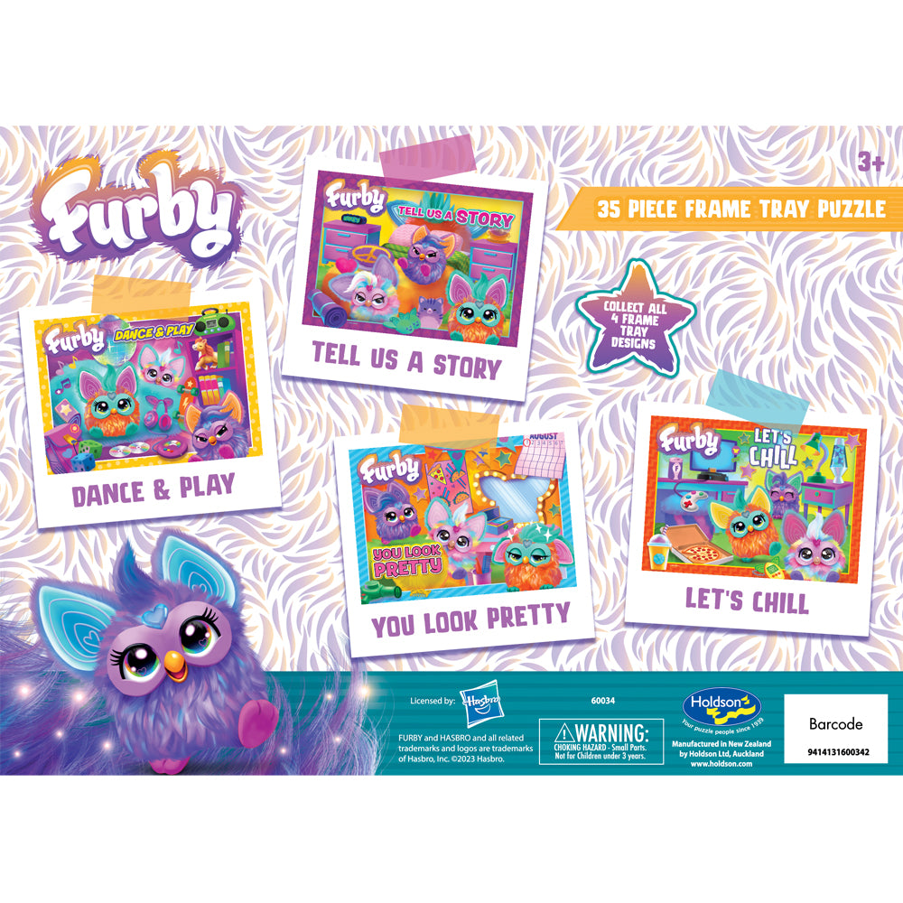Set of Four Furby 35pc Frame Tray Puzzle Assorted