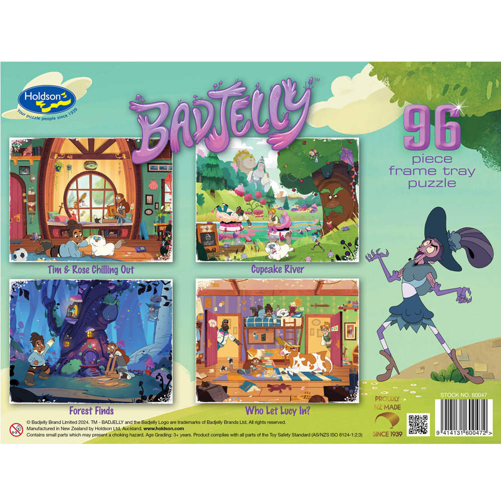 Set of Four Bad Jelly the Witch 96pc Frame Tray Set