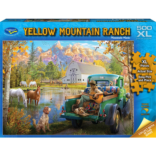 Puzzle - Holdson - Yellow Mountain Ranch - 500XLpc Puzzle - Mountain Music