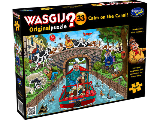 Puzzle - Holdson - Wasgij? Original #33 - Calm On The Canal 1000pcs