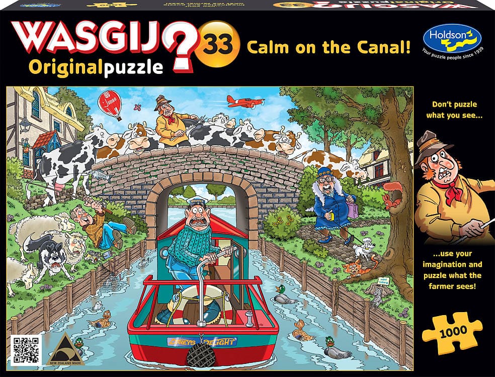Puzzle - Holdson - Wasgij? Original #33 - Calm On The Canal 1000pcs