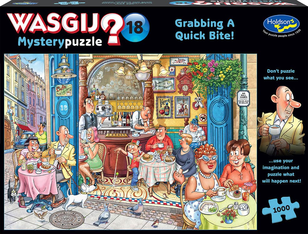 Puzzle - Holdson - Wasgij Mystery #18 Grabbing A Quick Bite - 1000pcs