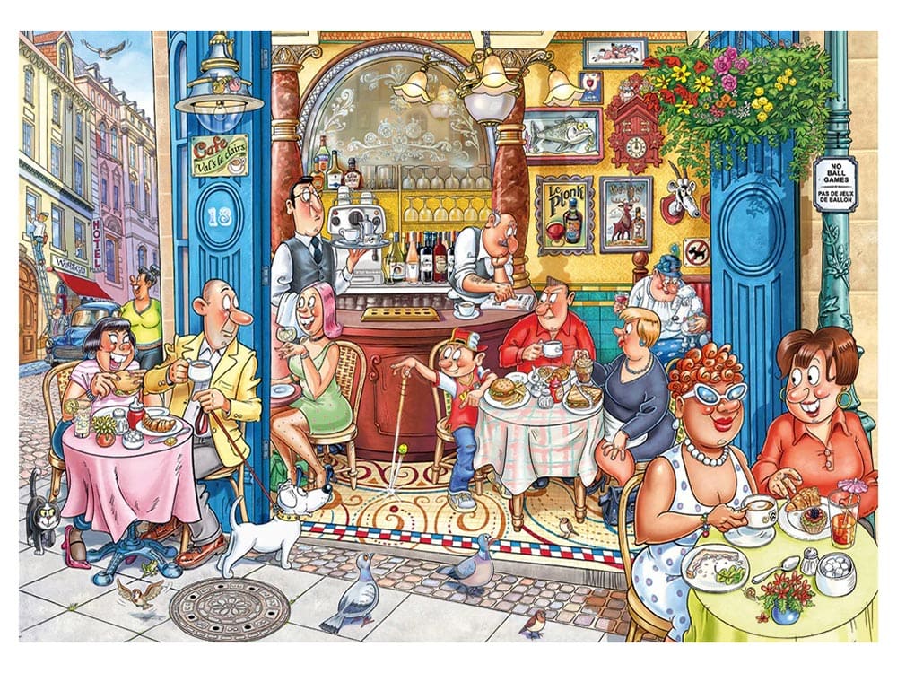 Puzzle - Holdson - Wasgij Mystery #18 Grabbing A Quick Bite - 1000pcs