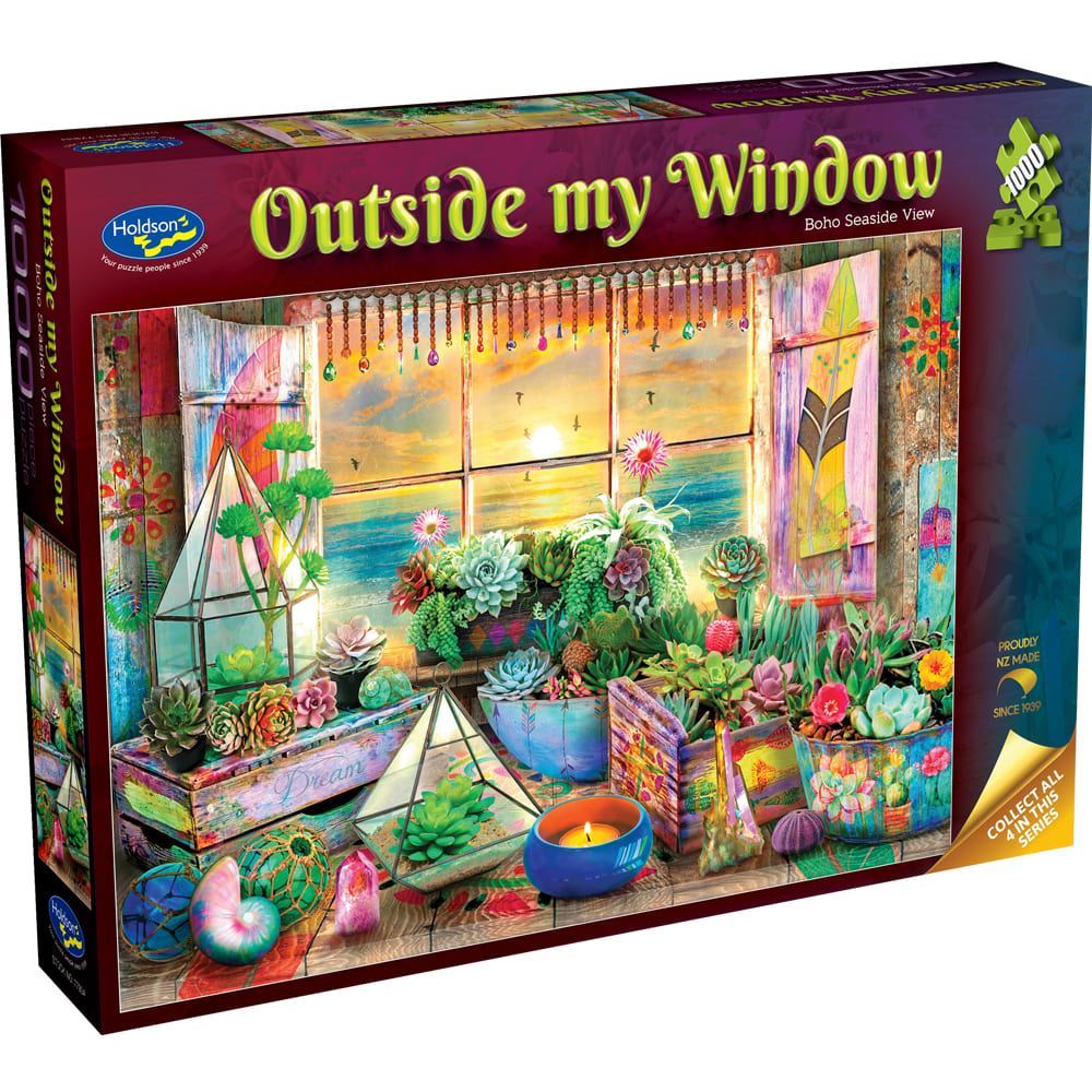 Outside My Window, Boho Seaside View, 1000pc