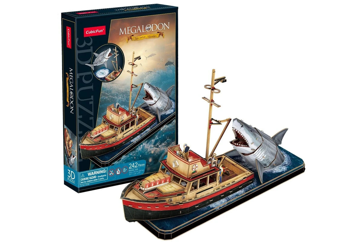 3D Puzzle - Megaladon Boat Attack