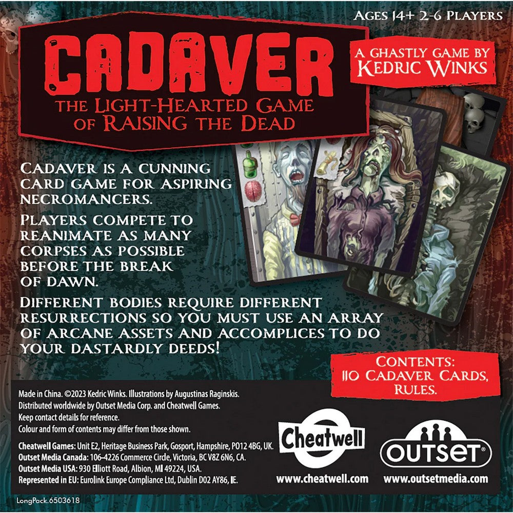 Cadaver Raising Dead Card Game