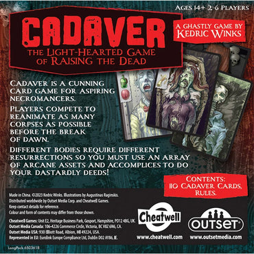 Cadaver Raising Dead Card Game