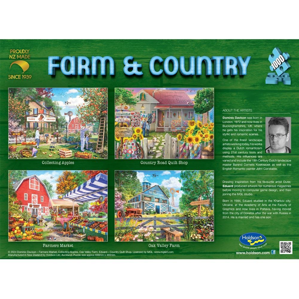 Puzzle - Holdson - Farm & Country Oak Farm 1000Pc
