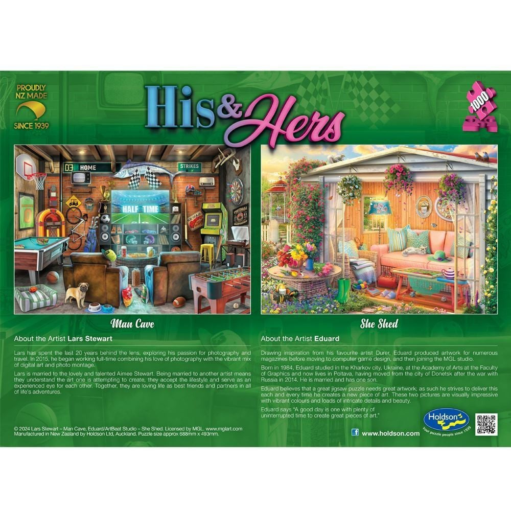 Puzzle - Holdson - His & Hers Man Cave 1000Pc