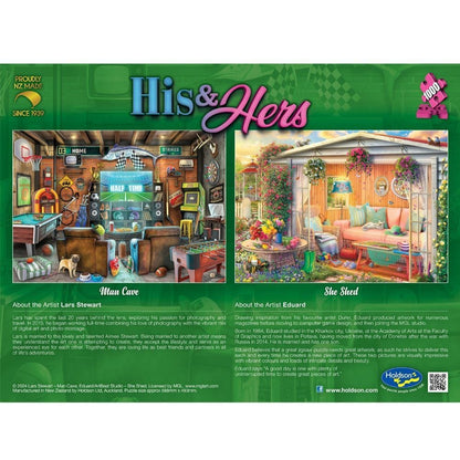 Puzzle - Holdson - His & Hers She Shed 1000Pc