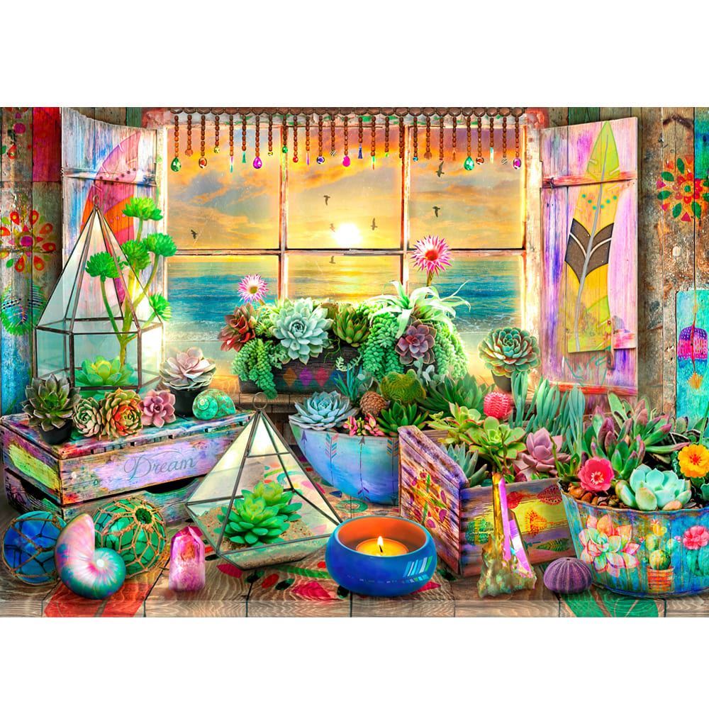 Puzzle - Holdson - Outside My Window Boho 1000Pc