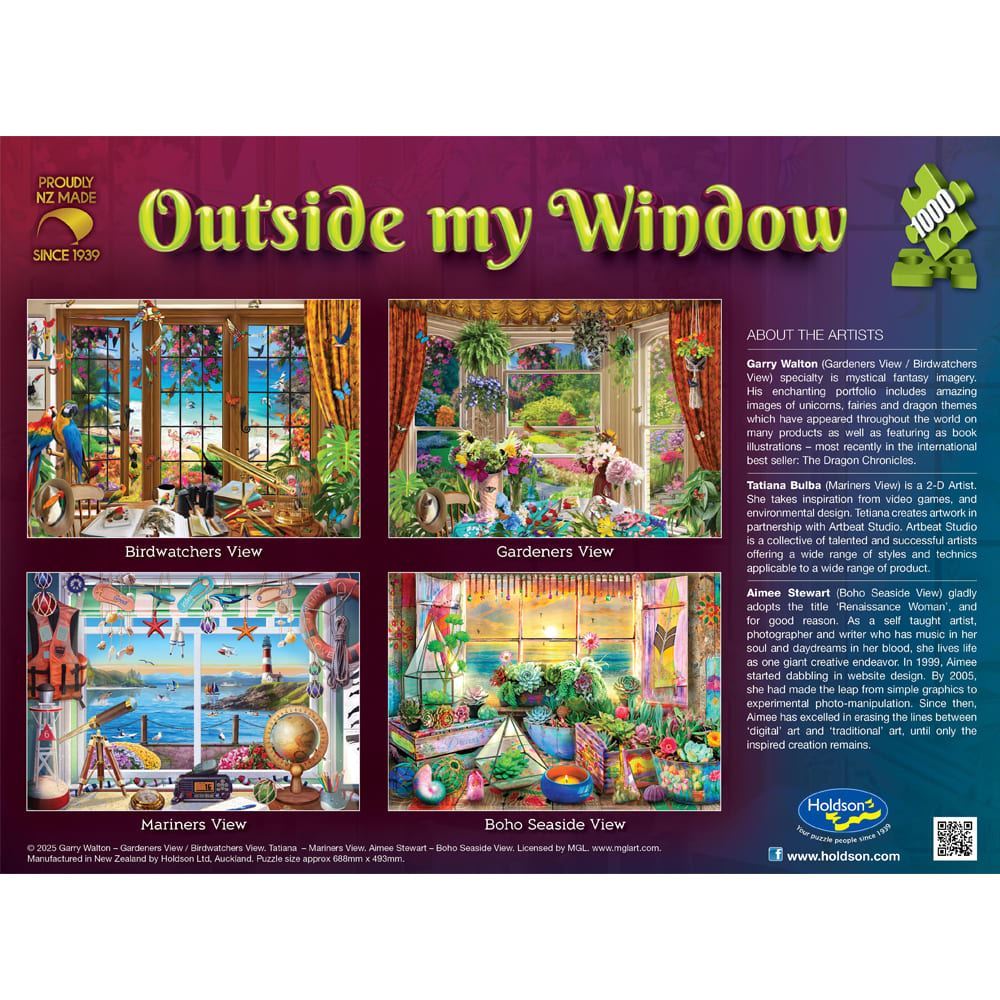Puzzle - Holdson - Outside My Window Boho 1000Pc