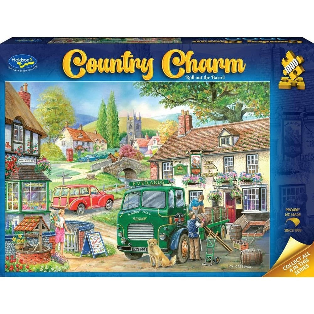 Puzzle - Holdson - Country Charm, Roll out the Barrel - 1000Pc