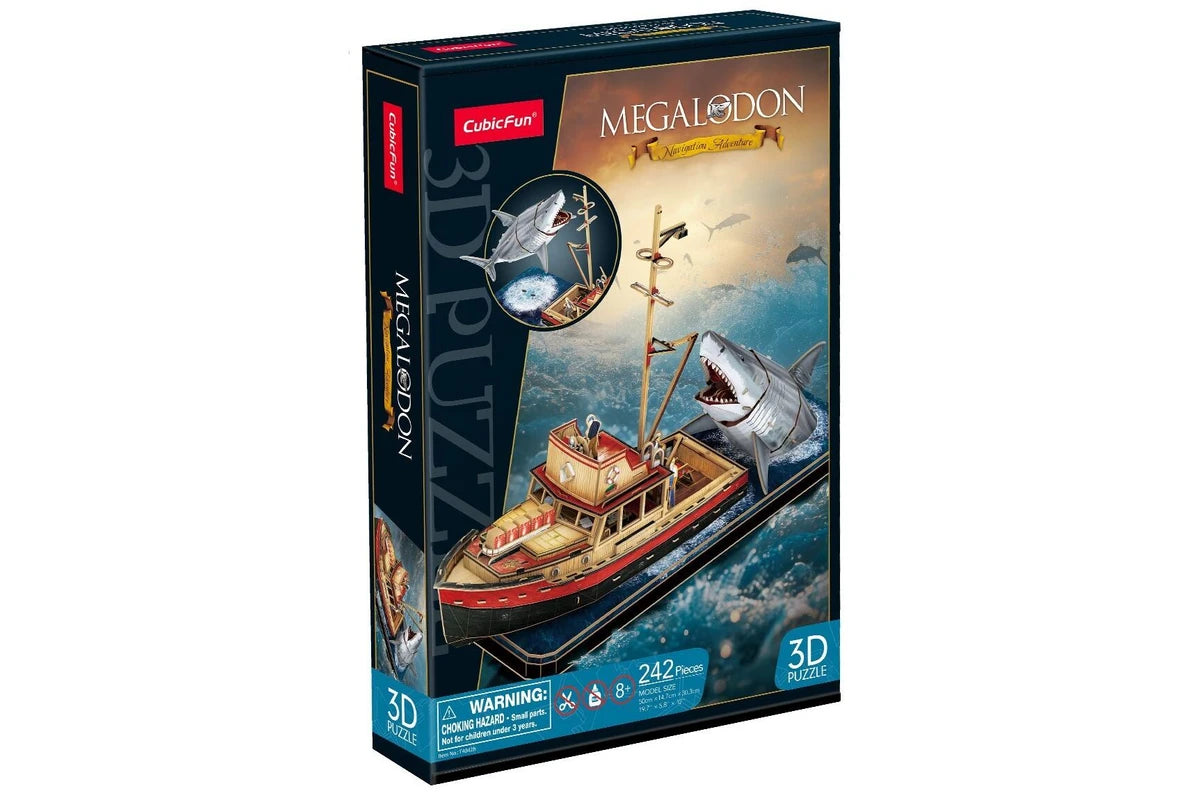 3D Puzzle - Megaladon Boat Attack
