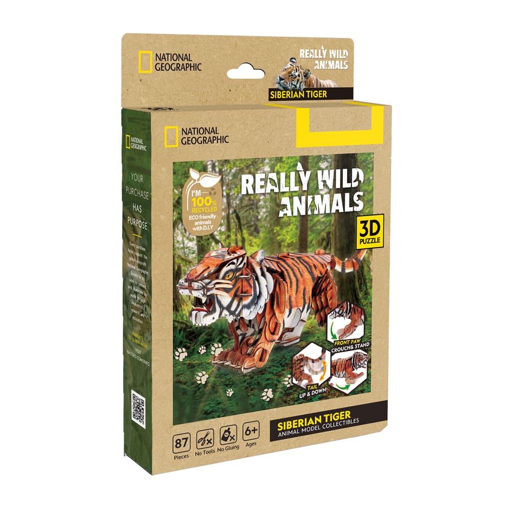 3D Puzzle - Really Wild Animals Siberian Tiger