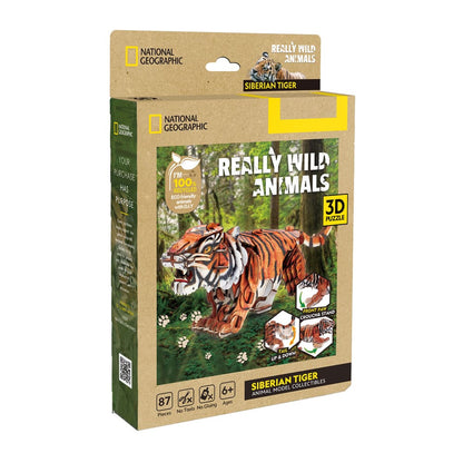 3D Puzzle - Really Wild Animals Siberian Tiger