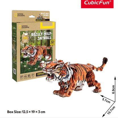 3D Puzzle - Really Wild Animals Siberian Tiger