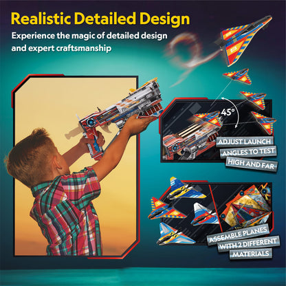 3D Puzzle - Blue Box - Airplane Launcher