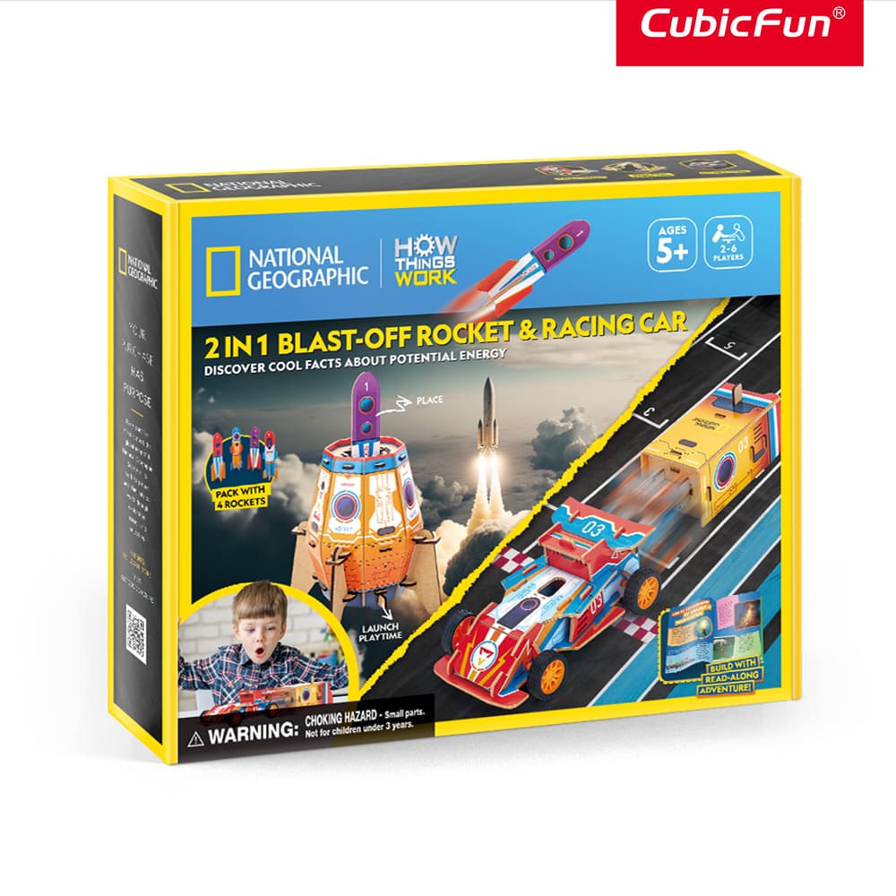 3D Puzzle - 2 in 1 Rocket Racing Car