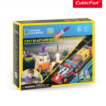 3D Puzzle - 2 in 1 Rocket Racing Car