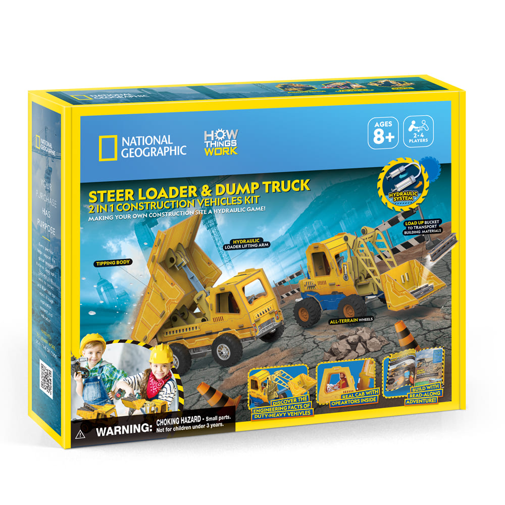 3D Puzzle - Steel Loader & Dump Truck