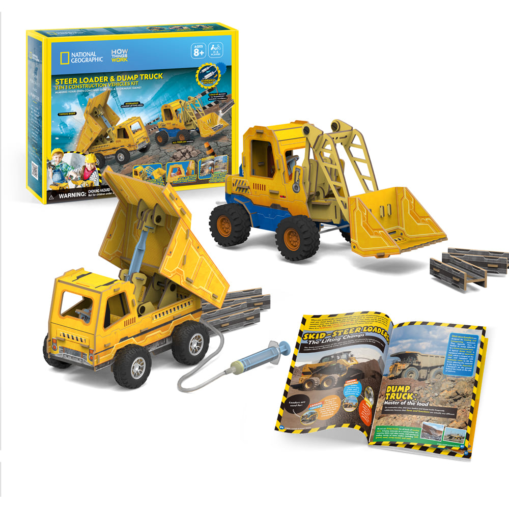 3D Puzzle - Steel Loader & Dump Truck