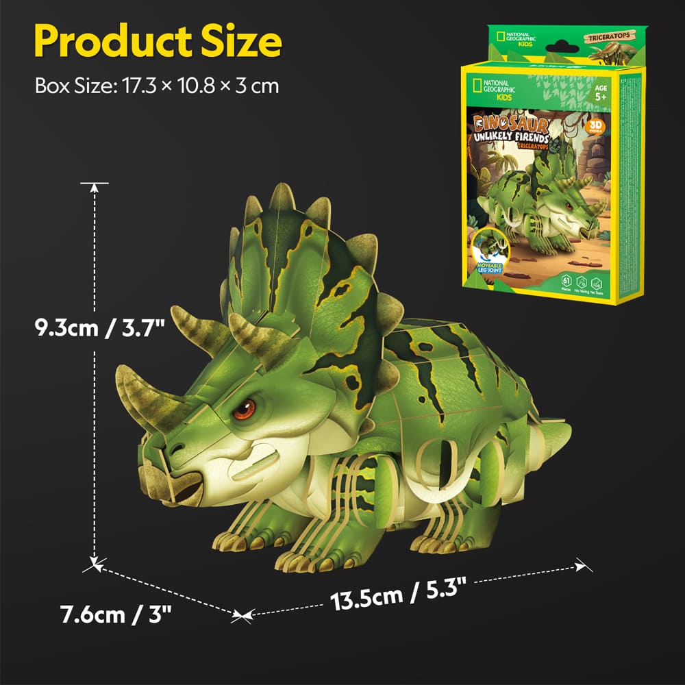 3D Puzzle - National Geographic: Triceratops