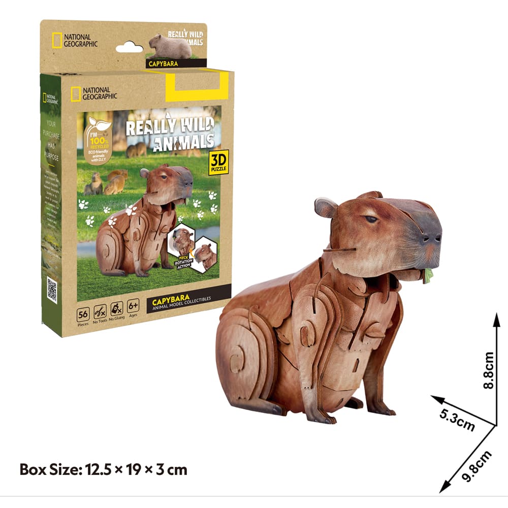 3D Puzzle - Really Wild Animals Capybara