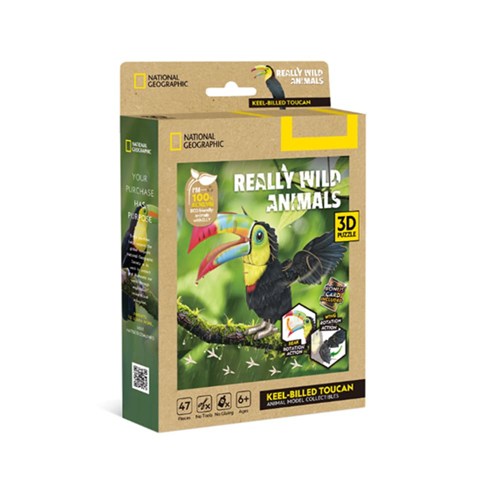 3D Puzzle - National Geographic: Keel-billed Toucan