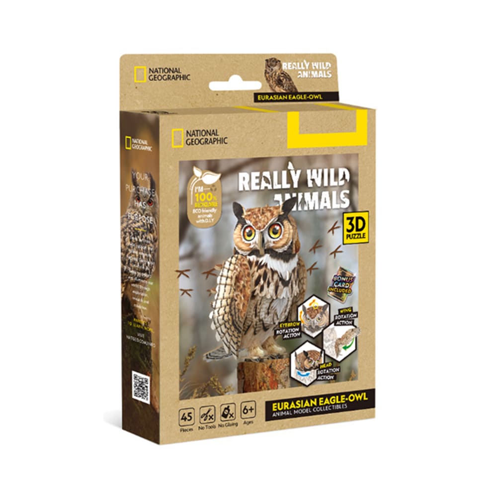 3D Puzzle - National Geographic: Eurasian Eagle-Owl