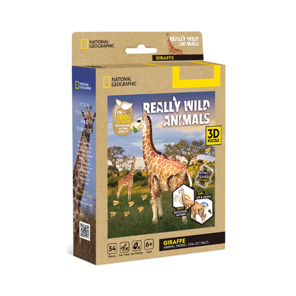 3D Puzzle - National Geographic: Giraffe