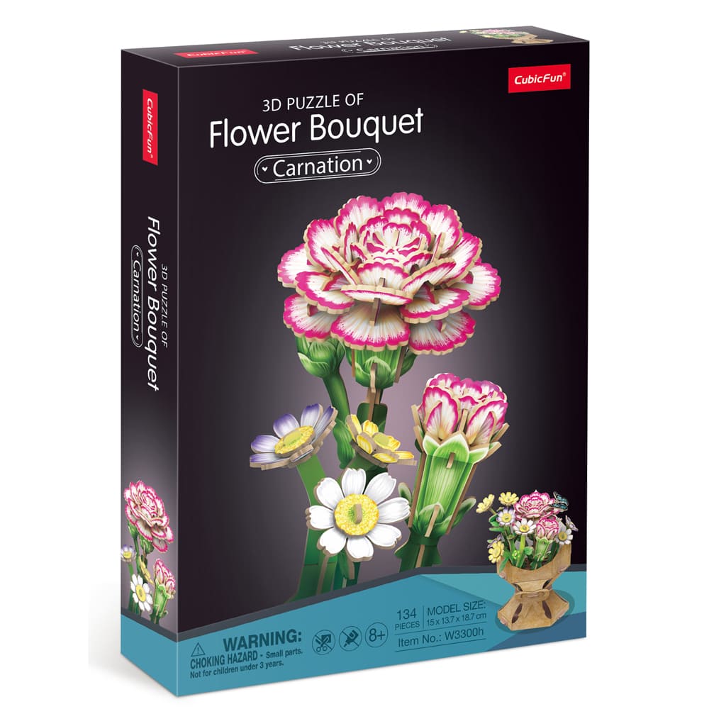 3D Puzzle - Flower Bouquet Carnation