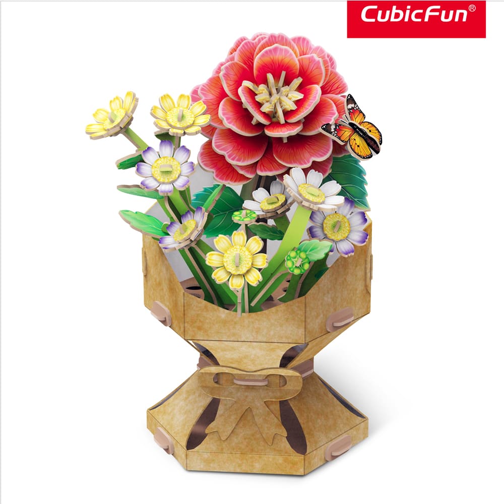 3D Puzzle - Flower Bouquet Camellia