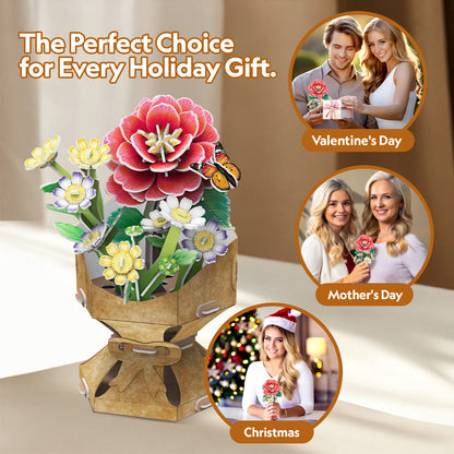 3D Puzzle - Flower Bouquet Camellia