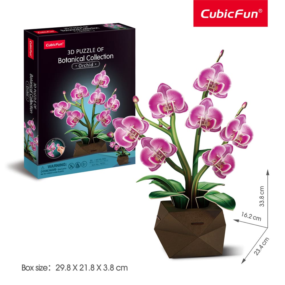 3D Puzzle - Flower Bouquet Orchids