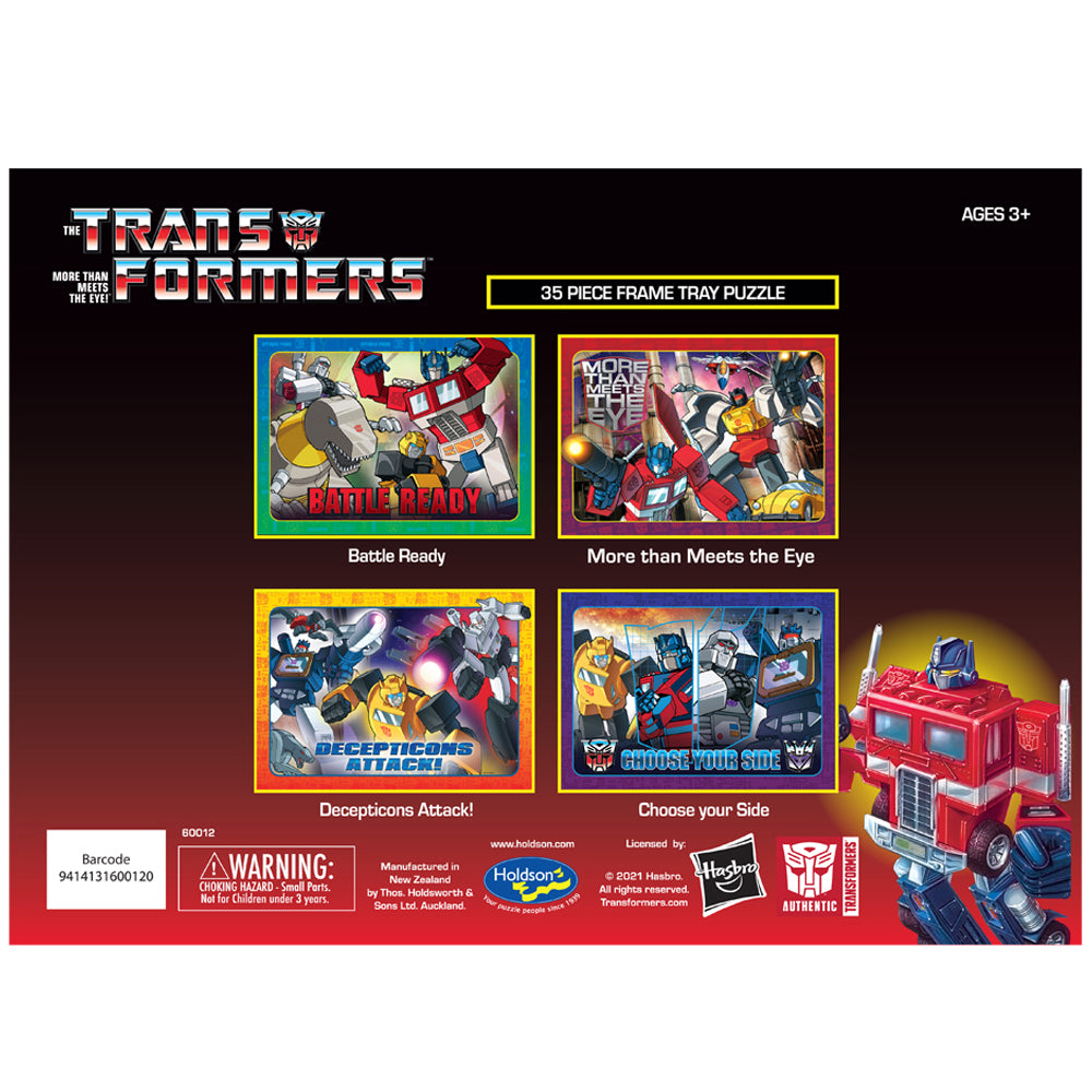 Set of Four Transformers 35pc Frame Tray Puzzle Assorted