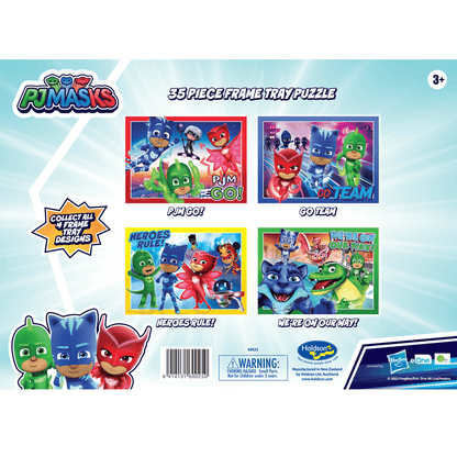 Set of Four PJ Masks S4 35pc Frame Tray Puzzle Assorted