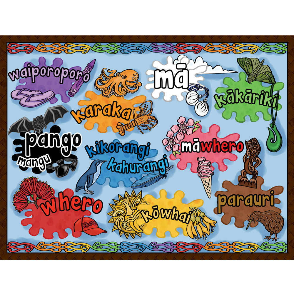 Set of Four Te Reo Maori 35pc Frame Tray Puzzle Assorted