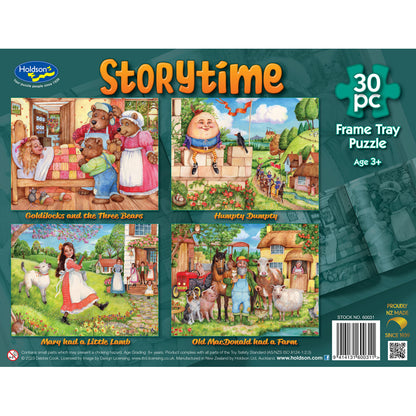 Set of Four Playtime Fun 35pc Frame Tray Puzzle Assorted