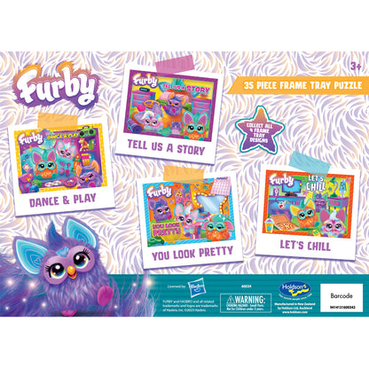 Set of Four Furby 35pc Frame Tray Puzzle Assorted