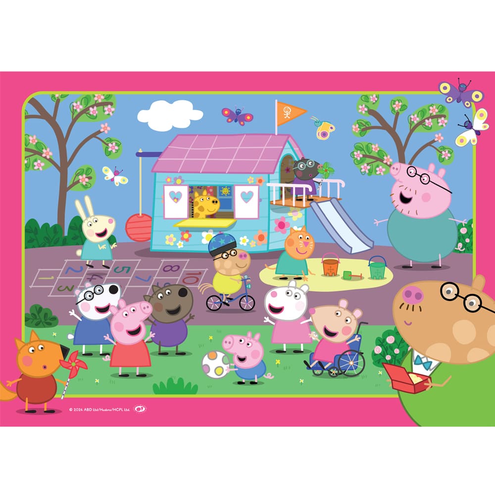 Set of Four Peppa Pig Series 5 35pc Frame Tray Assorted