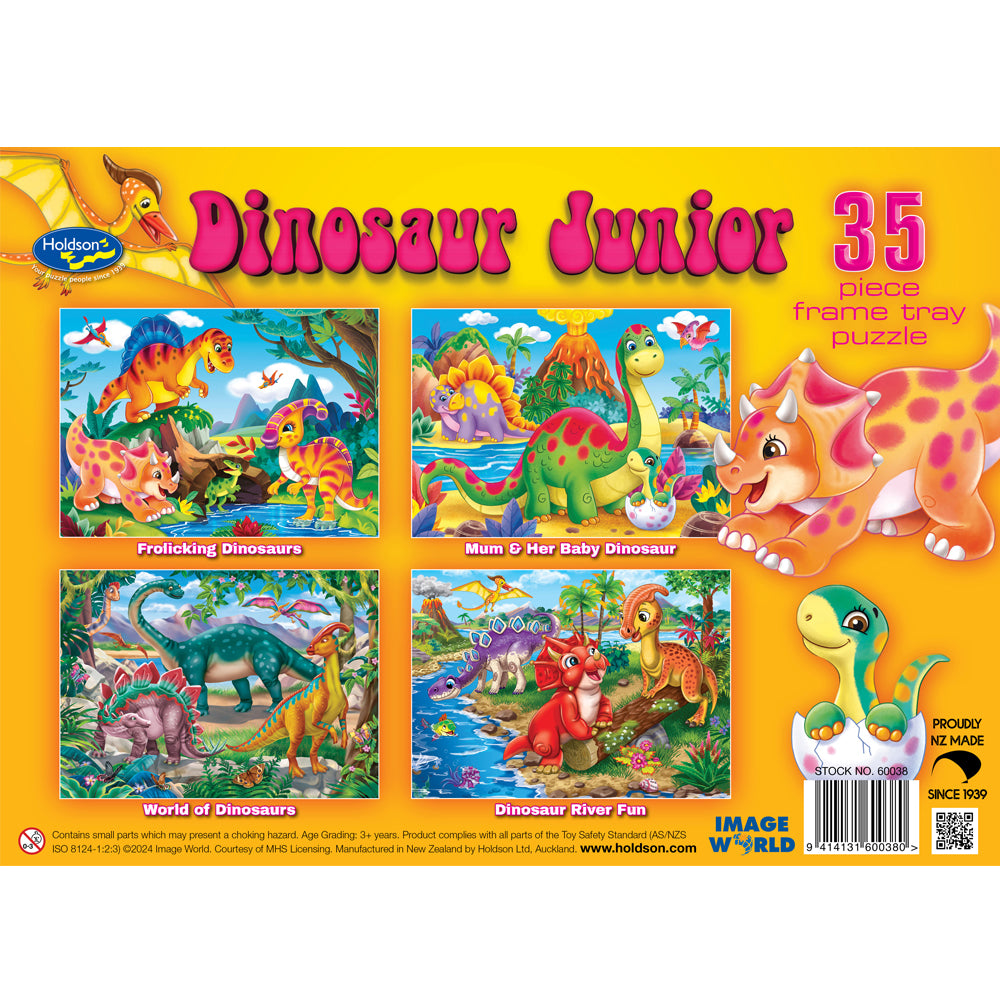 Set of Four Dinosaur Junior 35pc Frame Tray Assorted