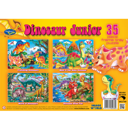 Set of Four Dinosaur Junior 35pc Frame Tray Assorted