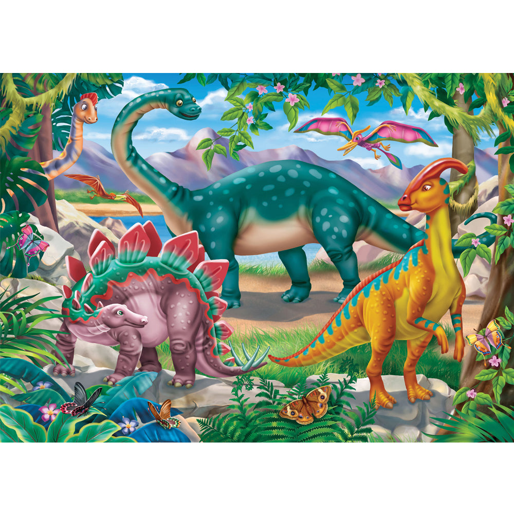 Set of Four Dinosaur Junior 35pc Frame Tray Assorted
