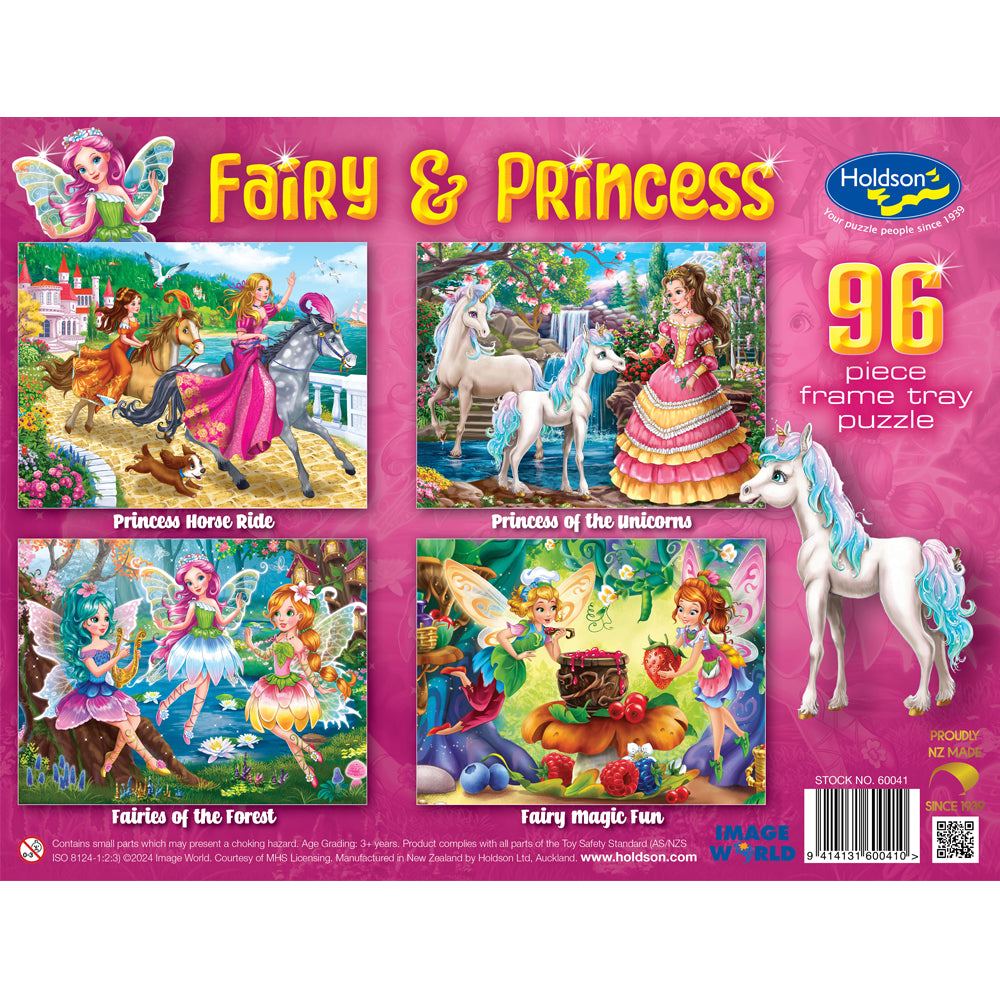 Set of Four Fairy & Princess 96pc Frame Tray Assorted